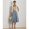 Lauren Ralph Lauren Knopfbare Denim-Midiröck Wmlrskts6h20310400