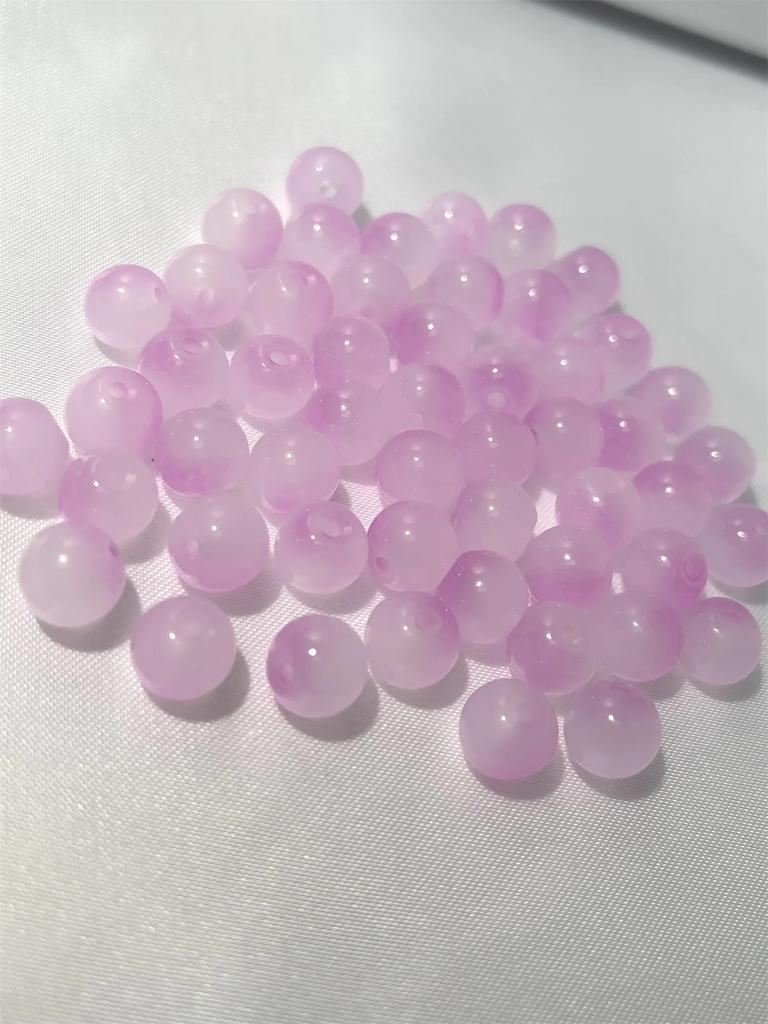 8mm Glass Beads Multicolor Beads Handmade Diy Bracelet Bracelet Jewelry Handmade Beads Accessories Wholesale Material Beads