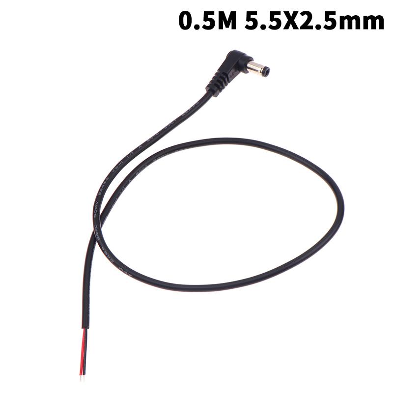 5,5 x 2,1 mm/2,5 mm rechtwinkliges DC-Stromkabel DC-Stecker Stromanschluss Steckeranschluss Verlängerungsleitung