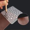 1Set Leather Printing Stamping Tool, Leather Lettering Punch Translucent Leather Goods Printing Tool Movable Type Copper Mold