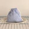 1pc Cute Heart Print Drawstring Storage Bag - Portable Travel Organizer for Chargers, Earphones,and Data Cables,Cute Storage Bag