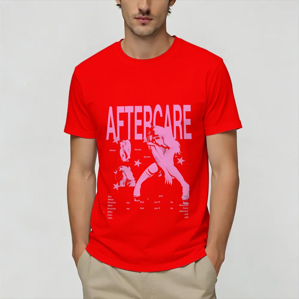 Nessa Barrett Aftercare Unisex T-shirt Geweldige T-shirts Korte Mouw Ronde Hals T-shirts 100% Katoen Kleding met Grafische Print