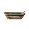 Creative Ceramic Deep Dish with Hemp Rope Handles