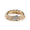 Hip Hop 13MM Zircone CZ Copper Gold Silver Cuban Links Chain Ankle Bangle Bracelet Women