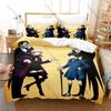 Black Butler Kuroshitsuji Bedding Set 3 Piece Duvet Cover Set Sebastian Ciel Cartoon Bed Linen for Kids Adults Bedroom