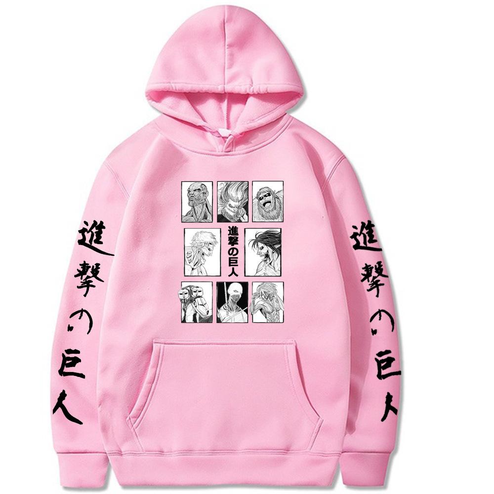 

Атака Титанов Японская Анимация Мужская Толстовка Винтажный Унисекс Пуловер Винтажный Графический Худи Топы Одежда Оверсайз 3XL