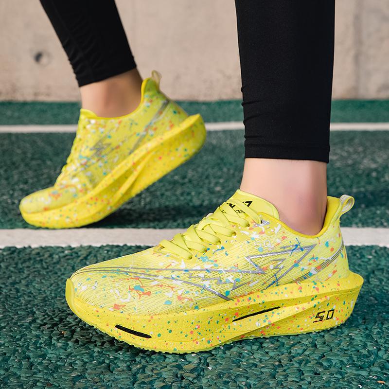 Atmungsaktive Laufschuhe für Herren Damen Dämpfende Trainings-Sneaker Leichte Elastische Trainer Tennis Jogging Sportschuhe