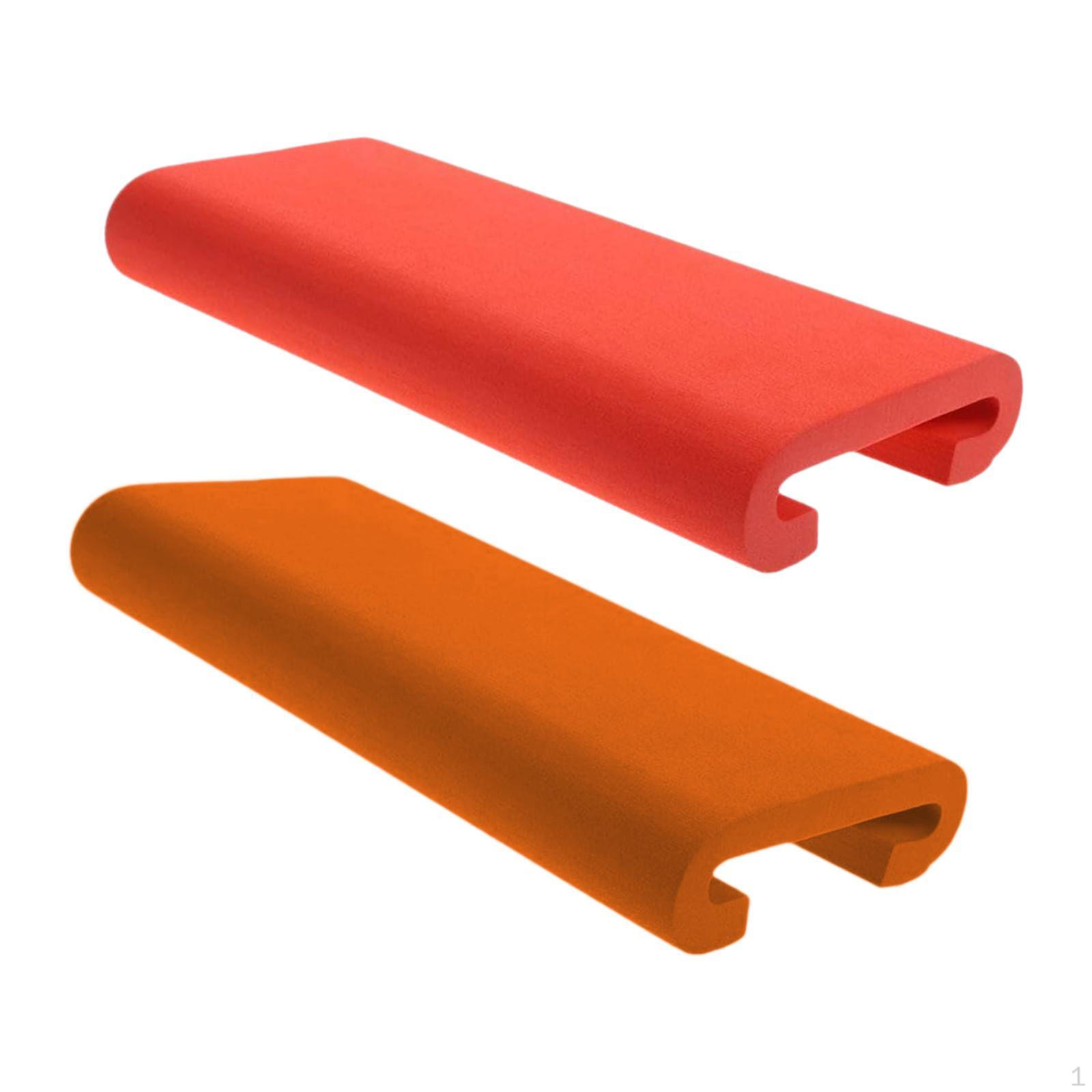 

2 Pieces Dragon Boat Cushions Seats Versatile for Outdoor Fishing Water Sports Red and Orange