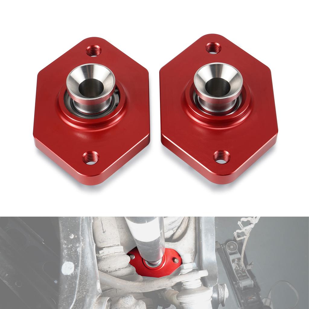 BEVINSEE Uniball Rear Lower Shock Mounts for BMW E90 E87 E91 E92 E93 E81 E82 E88 X1 E84, Replace for 33526768544,33 52 6 768 544