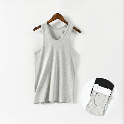 Men's Lightweight Cotton I-Shaped Vest for Spring & Summer - Large Size