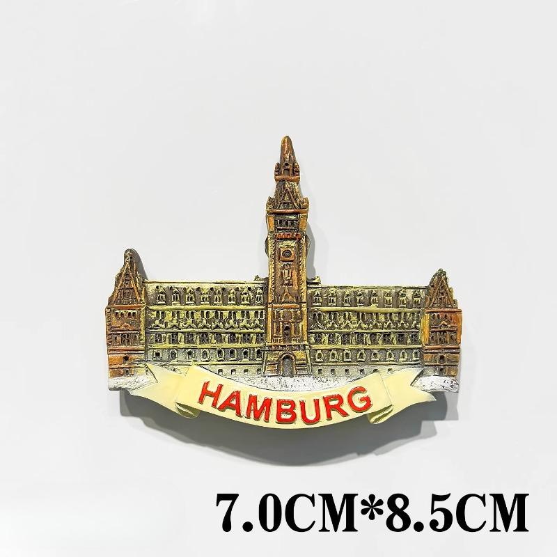 Germany Refrigerator Stickers Free State of Bavaria Travel Souvenirs Hamburg Schloss Neuschwanstei Dachshund Fridge Magnets Gift