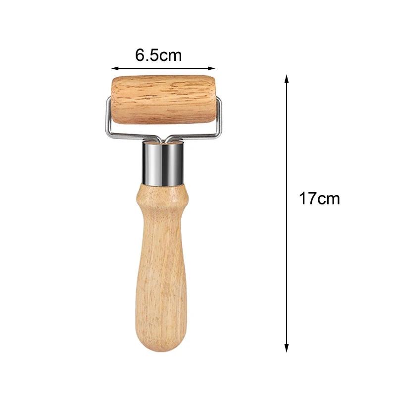 Lightweight Non Stick Wooden Rolling Pin and Pizza Bread Pastry Kitchen Baking Drum Tool, Essential for Home Kitchen Baking