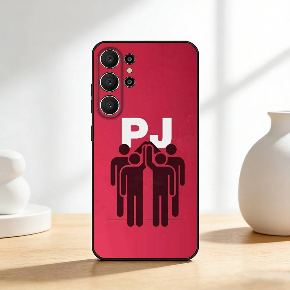 P-Pearl J-Jam Band Phone Case For Samsung S26,S25,24,23,22,30,21,10,9,Ultra,Plus,Lite,Black Soft Case Samsung S30Ultra5G