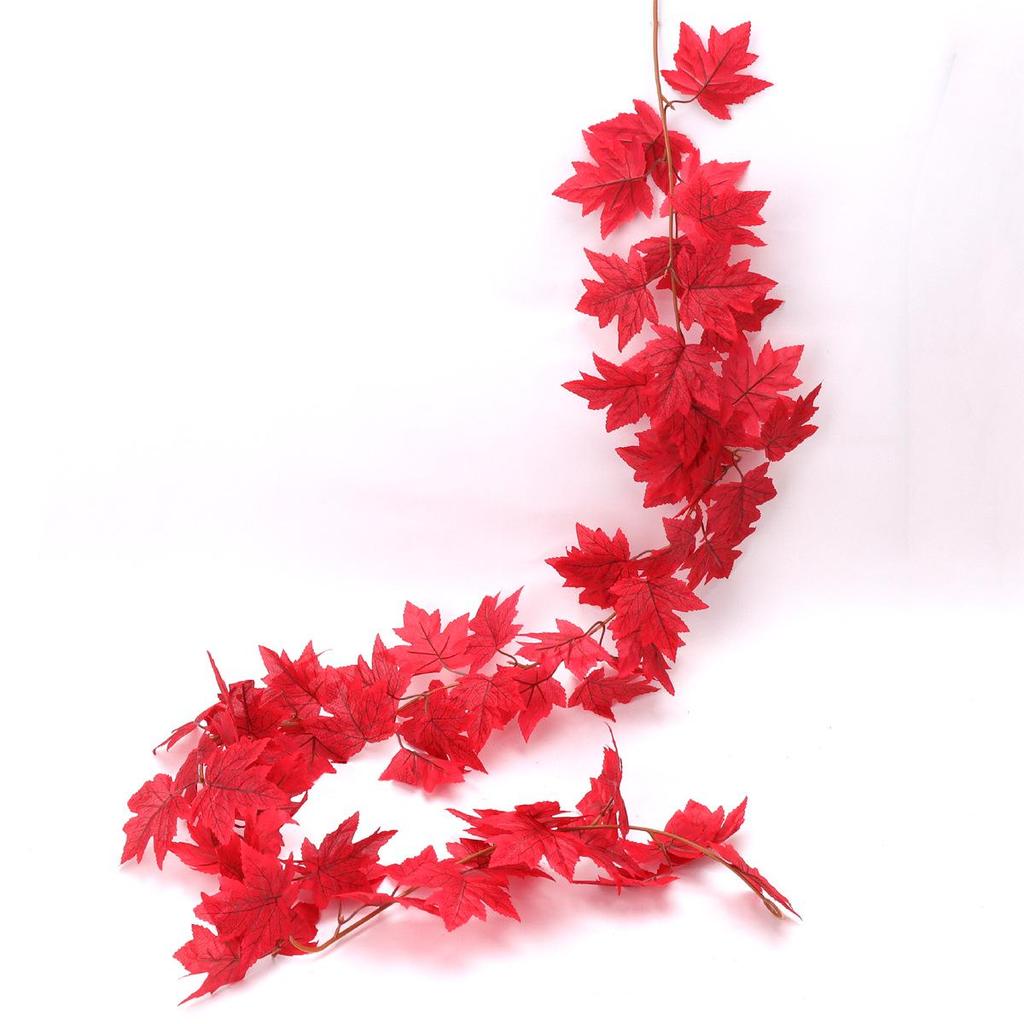 Autumn Maple Leaf and Pumpkin Vine Hanging Decoration for Home, Window, Mall, Bar, and Wall