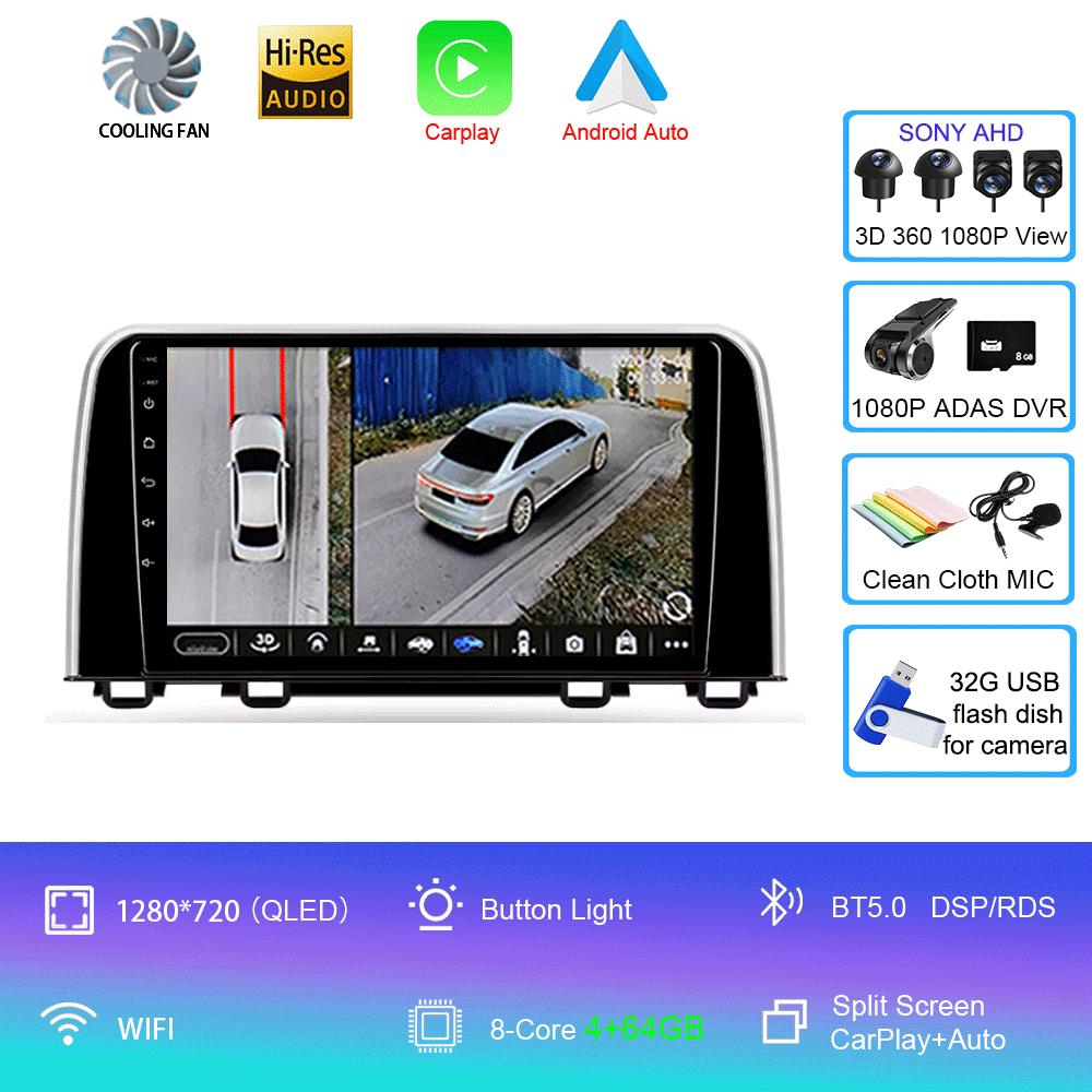Android 14 For Honda CRV CR-V 5 RT RW 2017 - 2022 Car Radio Multimedia Video Player Navigation stereo GPS No 2din 2 din dvd