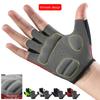 Short Finger Cycling Gloves,High Elasticity Shock Absorption Protection,Breathable Wear-Resistant Sports Spring Summer Gloves
