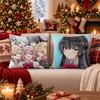 Anime Watanare Cushion Cover Cushion Cover Soft Plush Cushion Covers Fluffy Throw Pillow Cases For Sofa Bedroom