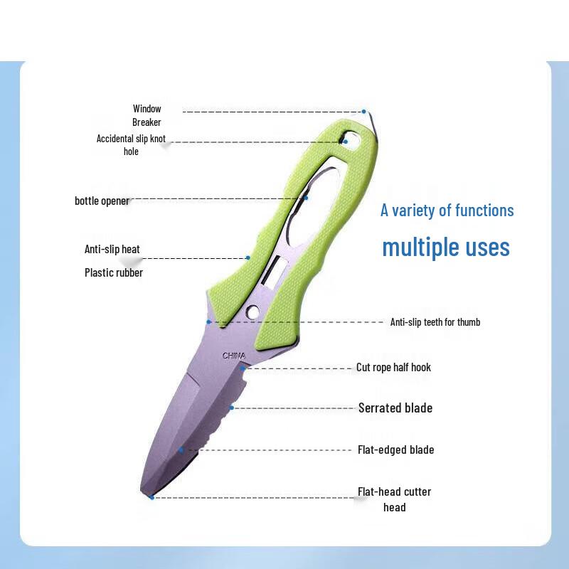 BAIZHOU Water Rescue Rope Cutter Water Rescue Rope Cutter