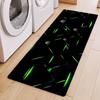 Cyber Sci-Fi Runner Rug Geometry Neon Punk Style Futuristic Home Decor Carpet Soft Non-Slip Floormat for Hallway Kitchen