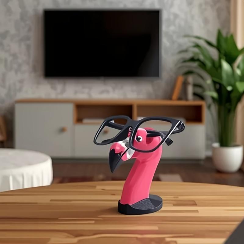 1pc Wooden Flamingo Glasses Holder Decorative Functional Desk Organizer, Ideal for Students and Home Decor, Perfect Gift for Valentine'S Day