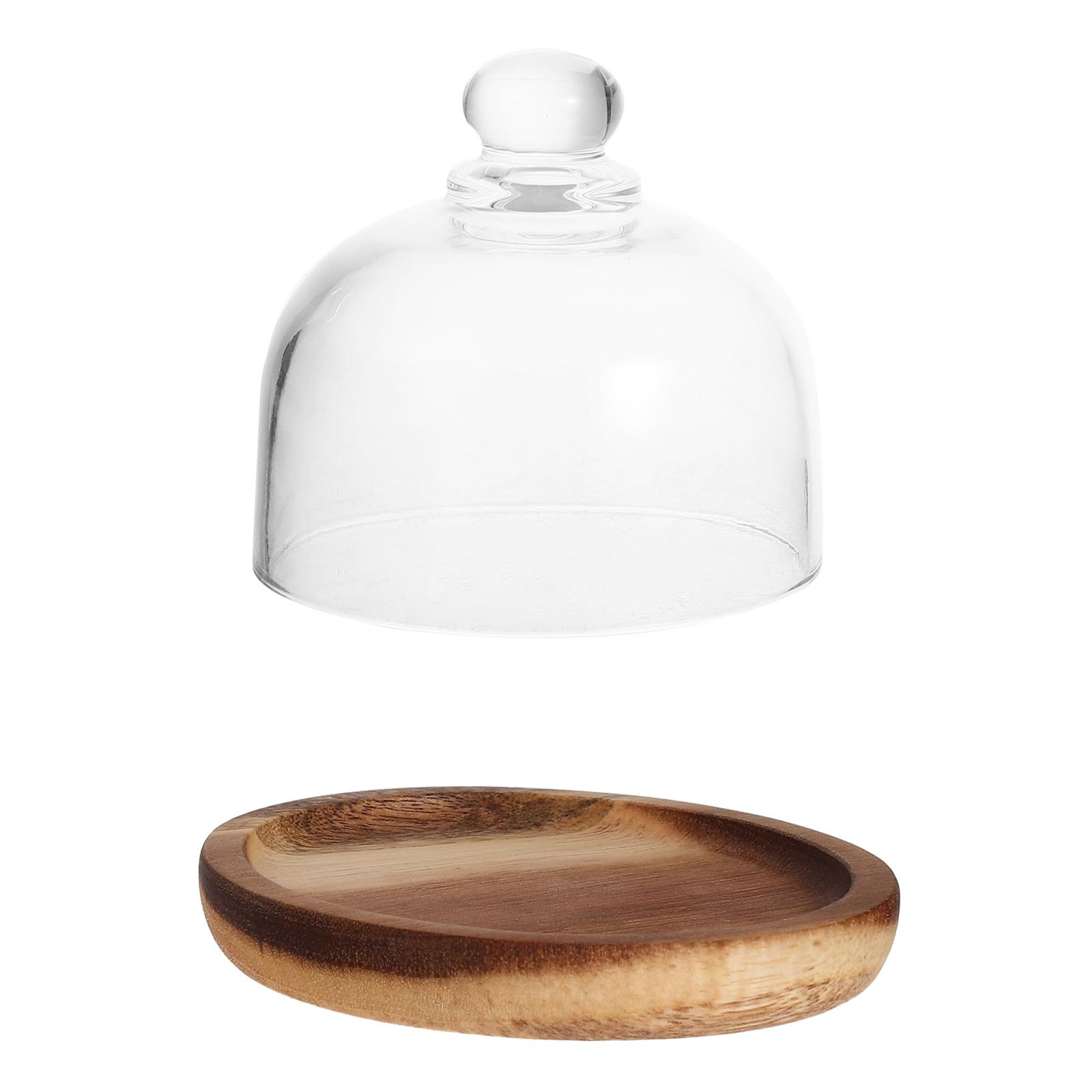 

Прозрачные десертные тарелки, поднос для фруктов и закусок, подставка для торта, контейнер из акации