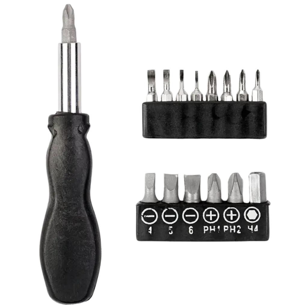 Universal Screwdriver Multi-function Screwdriver with a Set of 15 Bits