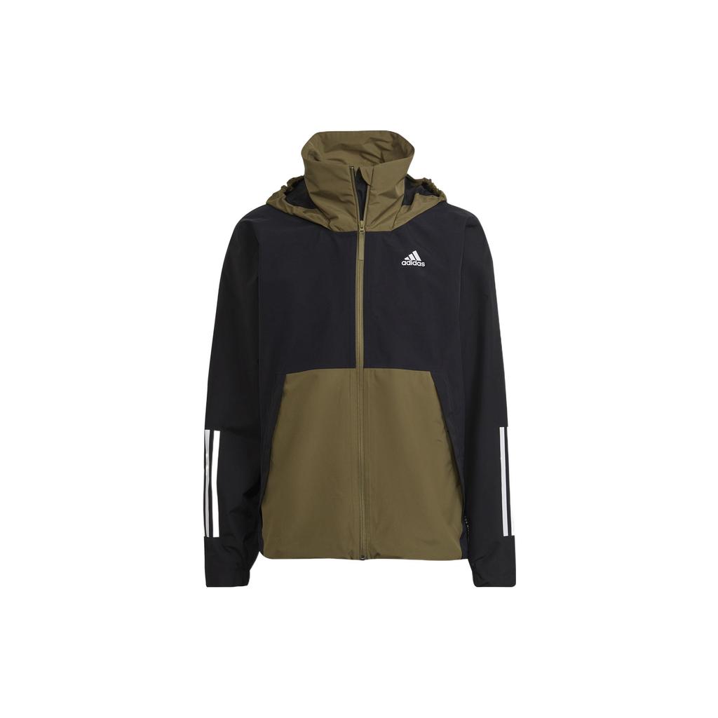 Adidas Jackets Men's Olive Green Hooded Moderate Other H65774