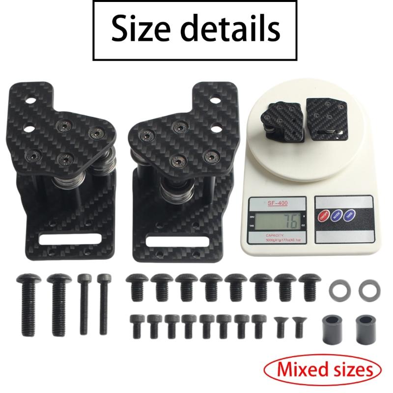 Machined Carbon Fiber XY Joint Connection Set for V2.4 Improve 3D Printers Functionality Light Weight