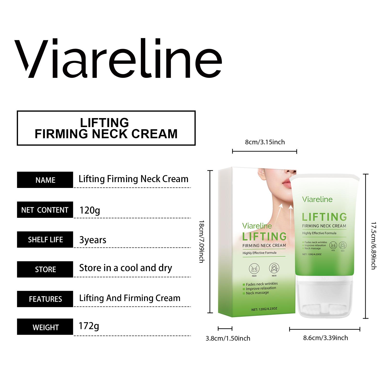 Roller Neck Cream Daily Moisturizing Hydrating Skin Care Fade Neck Fine Lines Smooth Delicate Neck Skin 120g