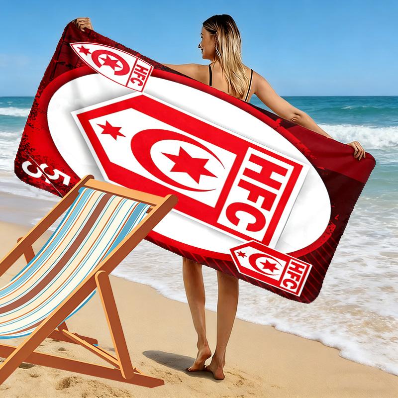 Hallescher FC Print Beach Towel, Large Soft Quick Dry Towel for Beach Camping Swimming
