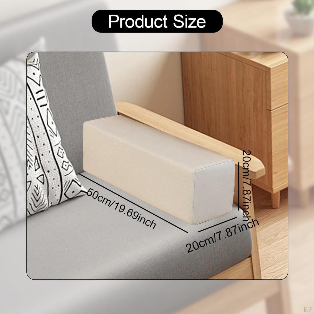 Arm Rest Pillow Armrest Versatile with Removable Washable Pillowcase Pad Cushion for Couch Home