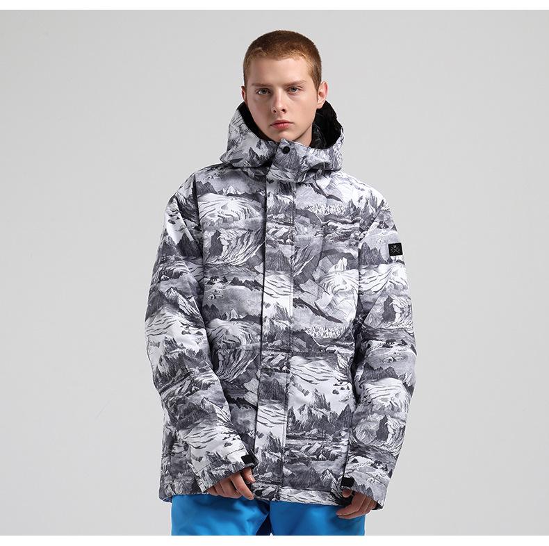 Men's Waterproof Ski Suit: Windproof Snowboard Jacket & Pants Set