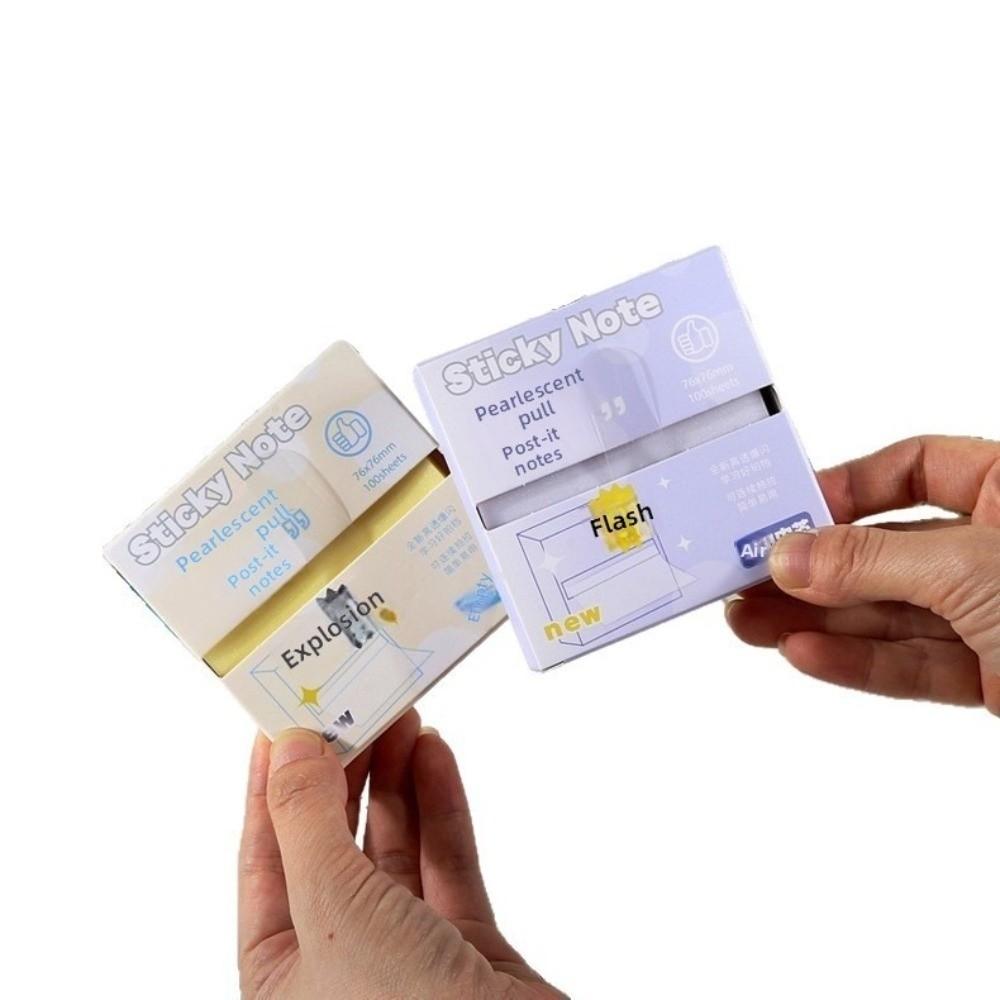 Translucent Memo Pad Paper Pull Out Design Message Stickers Label Sticker  Office School Stationery