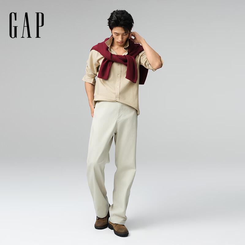Gap Men's 2025 Spring Loose Fit Casual Khaki Pants
