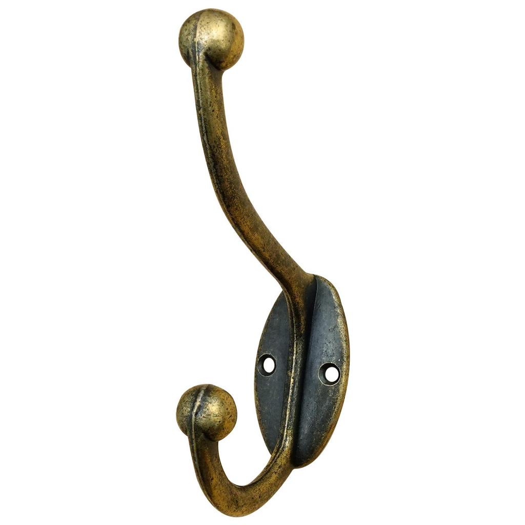 Cheng Yu Retro Chinese Style Metal Double Wardrobe Coat & Hat Hook