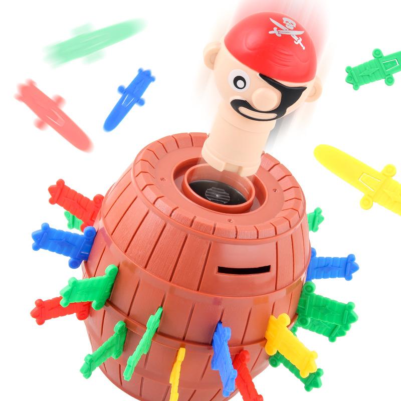 New And Strange Toys, Large Tricky Pirate Bucket 24 Swords, Parent-Child Multiplayer Interactive Party Table Game