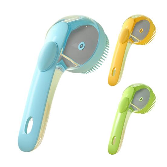 1/3 Τεμάχια Βούρτσα Μπάνιου Κατοικίδιου Ζώου με Εργονομική Αντιολισθητική Λαβή Εύκολο στον Καθαρισμό Βούρτσα Ντους Κουταβιού Βούρτσα Απομάκρυνσης Τριχών Κατοικίδιου Ζώου Εργαλείο Περιποίησης Σκύλου