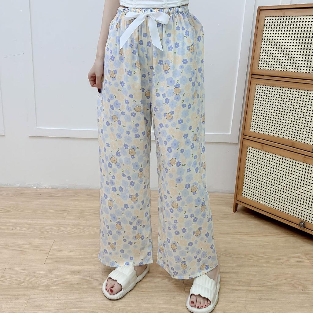 Cotton Silk Pajama Pants for Women, New Summer Style, Thin Cotton Casual Pants, Can Be Worn Outside, Large Size Home Pants