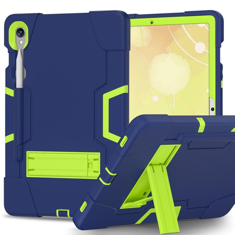 Silicone Tablet Case Galaxy Tab S9 SM-X710 11 Inch Shockproof Full Cover With Kickstand Stylus Slot