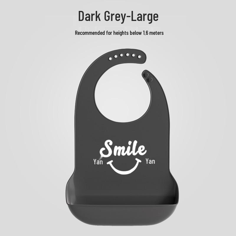 Водонепроницаемый нагрудник для еды для пожилых - Большой силиконовый нагрудник для взрослых