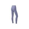 Li Ning Solid Color Fitness Pants Women Bottoms Black Gray Purple AULT010-3