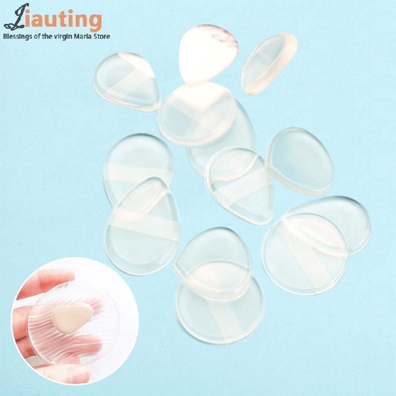 New Clear Soft Silicone Puff Sponge for Cosmetic Face Foundation Easy clean Makeup tools Avoid Waste Air Cushion Powder Puff