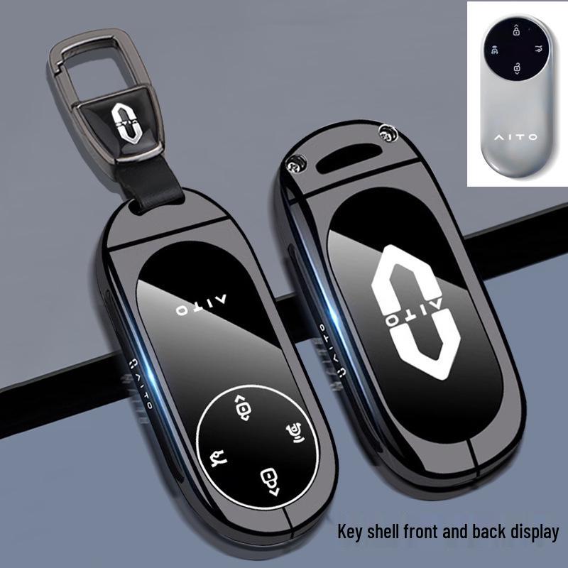 AITO M9/M8 Key Case: Compatible with New Huawei AITO M8 Extended-Range Electric Ultra, Special Metal Shell.