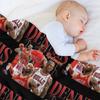 Basketball-Legenden Wurfdecke Personalisierte Geschenkidee Winterbetten Vintage Kinderdecken