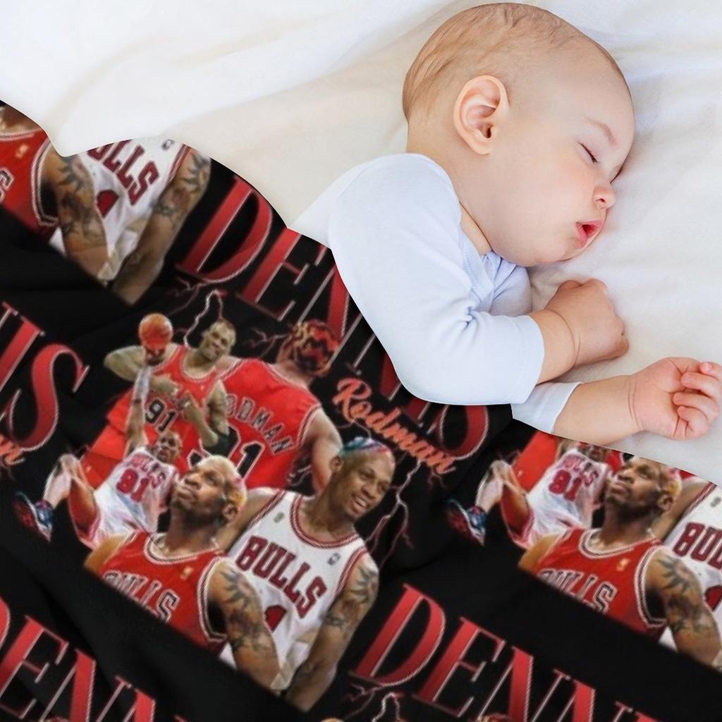 Basketball-Legenden Wurfdecke Personalisierte Geschenkidee Winterbetten Vintage Kinderdecken