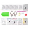 Rhinestone Earrings Waterproof Healthy Harmless Uniform Texture Beautiful Exquisite Shiny Ear Studs