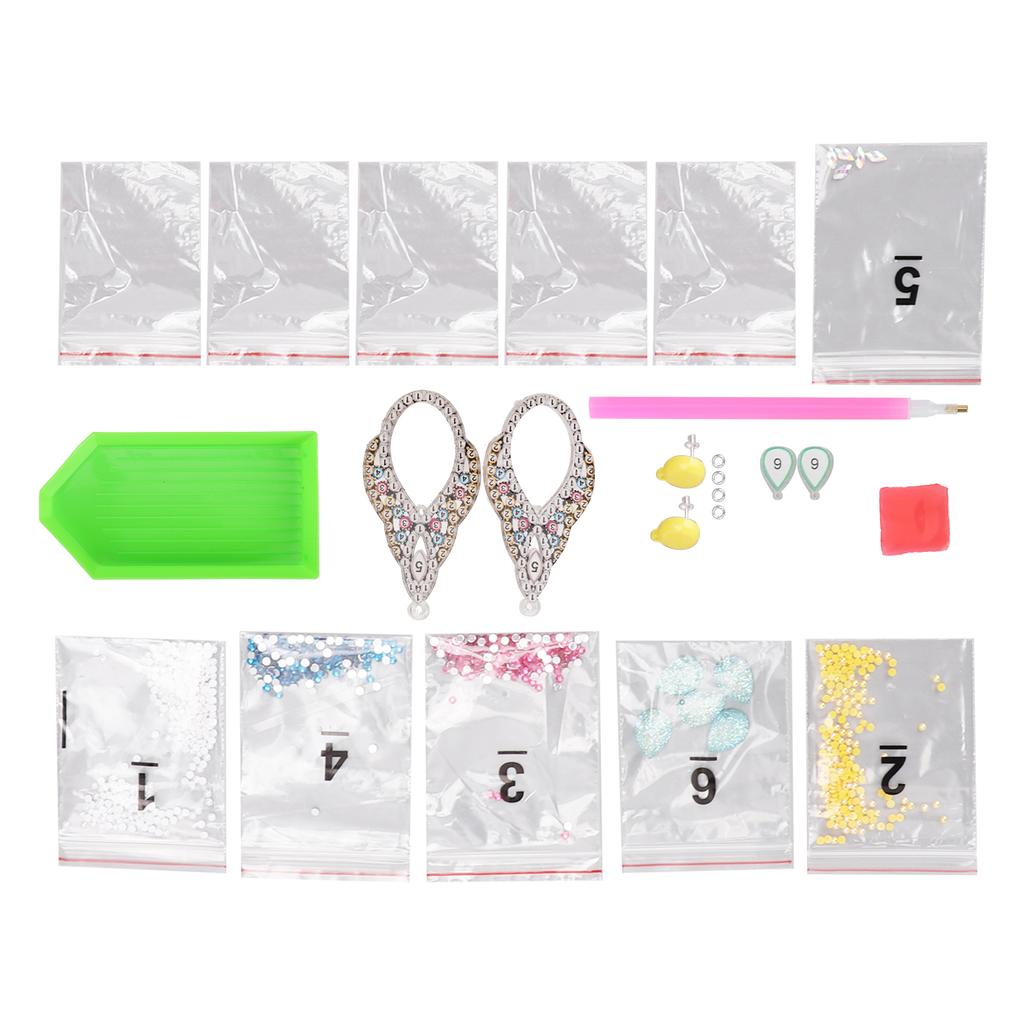 Rhinestone Earrings Waterproof Healthy Harmless Uniform Texture Beautiful Exquisite Shiny Ear Studs