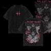 2026 New Summer Jujutsu Kaisen Anime Choso Vintage Washed Oversized Tee Unisex Dual Side Pink Accent Manga Print Casual T-shirt