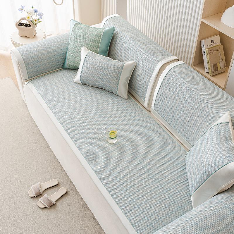 Rattan Mat Summer Sofa Cushion Non-Slip  New Sofa Mat Cushion Ice Silk Sofa Cushion Cover Cover Cloth