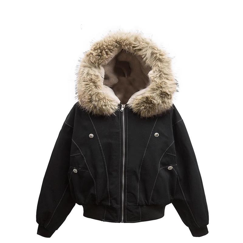 Koreanische Herren-Herbst/Winter-Jacke 2025 aus schwerer amerikanischer gewaschener Baumwolle mit Samtverdickung